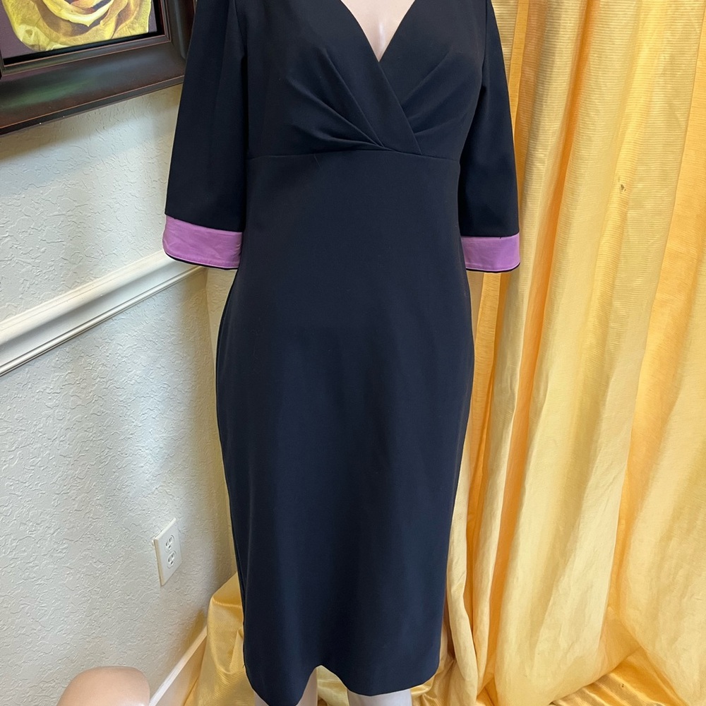 Eliza J Black and Pink Dress